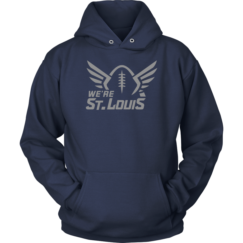 Grey – Hoodie St Louis!!! Logo We\'re