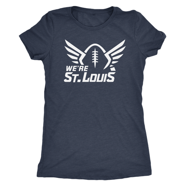 Women's White Logo T-Shirt – We're St Louis!!!