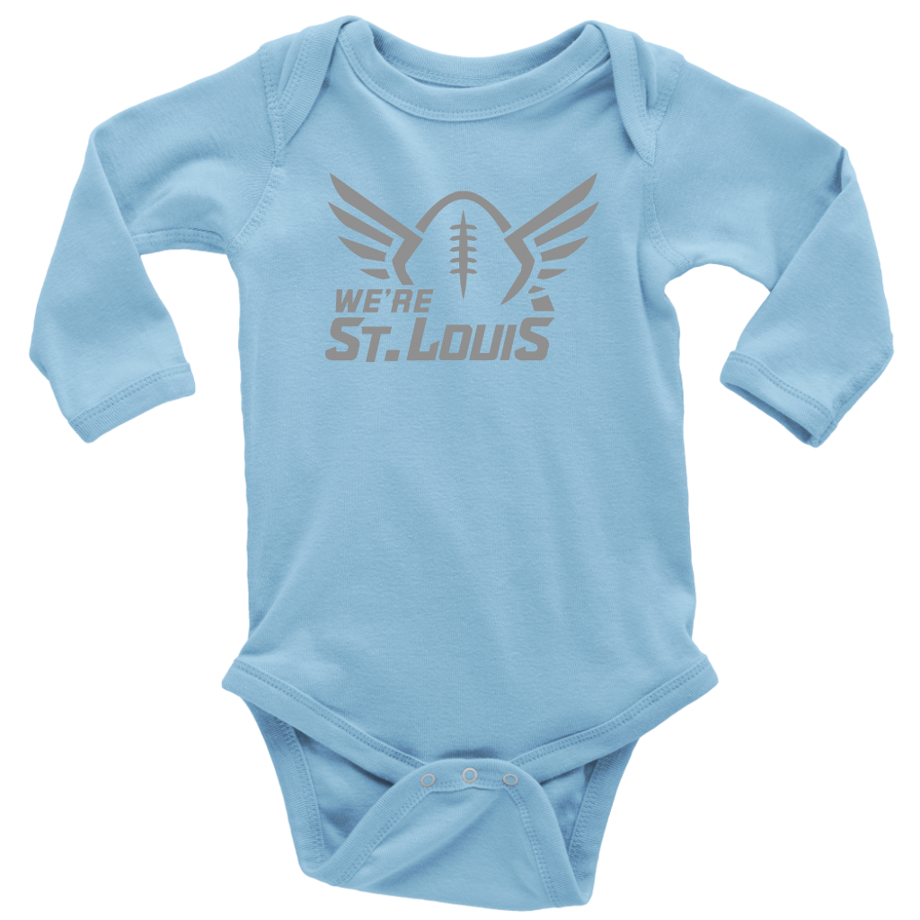 Personalized St. Louis Blues Bodysuit Royal Blue / 0-3 Mo