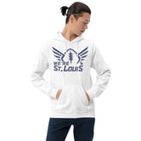 White Hoodie with Shaded Logo